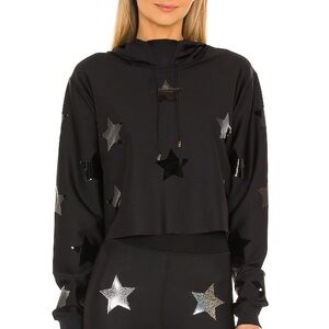 ultracor - NWOT- Star Sweatshirt in Nero Patent